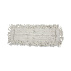 Unisan Mop Head, Dust, Cotton/Synthetic Fibers, Cut-End, 24 x 5, White
