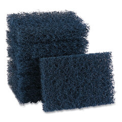 Boardwalk Extra Heavy-Duty Scour Pads, 3 1/2 x 5, Blue/Gray, 20/Carton