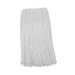 Unisan Premium Cut-End Wet Mop Heads, Rayon, 20-oz., White, 12/Carton