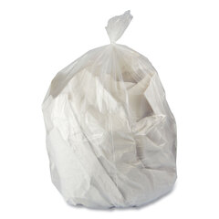 Boardwalk Linear Low Density Can Liners, 23 gal, 0.9 mil, 28 x 45, Clear, 25 Bags/Roll, 8 Rolls/Carton