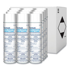 Boardwalk Foaming Disinfectant Germicidal Cleaner, Flowery Scent, 19 oz Aerosol Can, 12/Carton