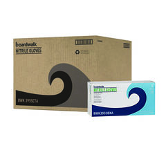 Boardwalk Disposable Powder-Free Nitrile Gloves, Small, Blue, 5 mil, 100/Box, 10 Boxes/Carton