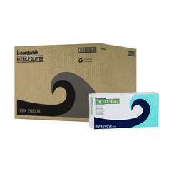 Boardwalk Disposable General-Purpose Powder-Free Nitrile Gloves, Small, Black, 4.4 mil, 100/Box, 10 Boxes/Carton