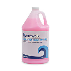 Boardwalk Mild Cleansing Pink Lotion Soap, Cherry Scent, Liquid, 1 gal Bottle, 4/Carton