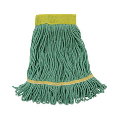 Unisan Mop Head, Super Loop Head, Cotton/Synthetic Fiber, Small, Green