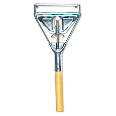 Unisan Quick Change Metal Head Wooden Mop Handle, #20 and Up, 1 1/8