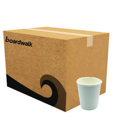 Boardwalk Paper Hot Cups, Double-Walled, 8 oz, White, 25/Pack