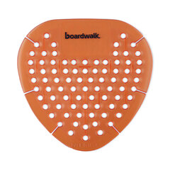 Boardwalk Gem Urinal Screens, Mango Scent, Orange, 12/Box