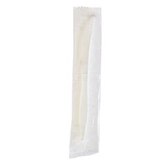 Boardwalk Mediumweight Wrapped Polypropylene Cutlery, Knife, White, 1,000/Carton