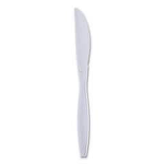 Boardwalk Heavyweight Wrapped Polypropylene Cutlery, Knife, White, 1,000/Carton
