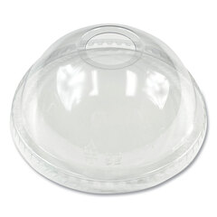 Boardwalk PET Cold Cup Dome Lids, Fits 9 oz to 10 oz PET Cups, Clear, 1,000/Carton