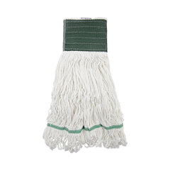 Boardwalk Loop End Rayon Mop Head, Rayon, Medium, 14 oz, White, Dozen