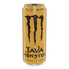 Hansen Natural Corp. Java Monster Cold Brew Coffee, Salted Caramel, 15 oz Can, 12/Pack