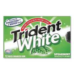Mondelez International Sugar-Free Gum, White Spearmint, 16 Sticks/Pack, 9 Packs/Box