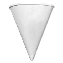 RDI USA Paper Cone Cups, 3.2 oz, White, 200/Pack