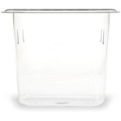 CFS BRANDS StorPlus Polycarbonate Food Pan, 1.4 qt, 4.25 x 6.93 x 6, Clear, Plastic