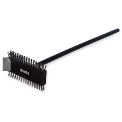 CFS BRANDS Sparta Broiler Master Grill Brush and Scraper with Handle, Metal Bristles, 30.5