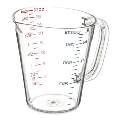 Carlisle Commercial Measuring Cup, 1 qt, Clear