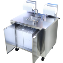 CFSDXPL050114457A - Carlisle - Mobile Hand Washing Station - Stainless Steel