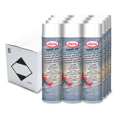 PLZ Corp Dust Up Floor Dressing and Dust Mop Treatment, Lemon Scent, 14 oz Aerosol Spray, Dozen
