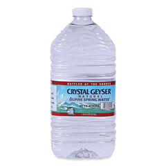 Crystal Geyser Alpine Spring Water, 1 Gal Bottle, 6/Case