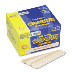 CKC377601 - Chenille Kraft® Natural Wood Craft Sticks
