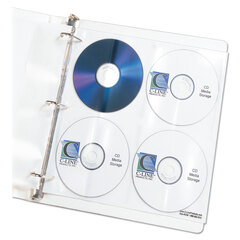 CLI61948 - C-Line® CD/DVD Ring Binder Kit Refill Pages