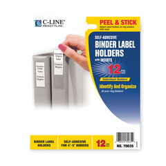 CLI70035 - C-Line® Self-Adhesive Ring Binder Label Holders