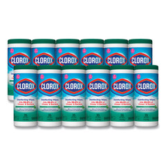 Clorox Professional Disinfecting Wipes, 7 x 8, Fresh Scent, 35/Canister, 12/Carton