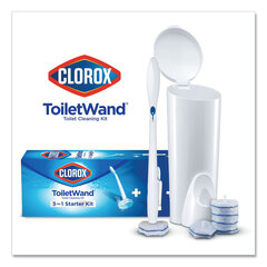 Clorox Professional ToiletWand Disposable Toilet Cleaning System: Handle, Caddy and Refills, White