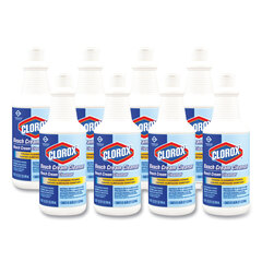 Clorox Professional Bleach Cream Cleanser, Fresh Scent, 32 oz Bottle, 8/Carton