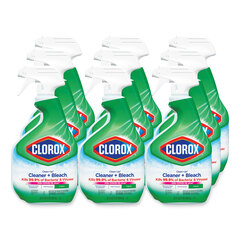 Clorox Professional Clean-Up Cleaner + Bleach, Original, 32 oz Spray Bottle, 9/Carton