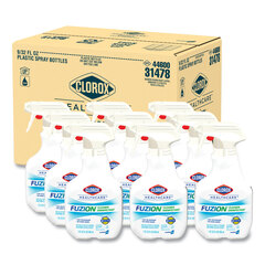 Clorox Professional Fuzion Cleaner Disinfectant, Unscented, 32 oz Spray Bottle, 9/Carton