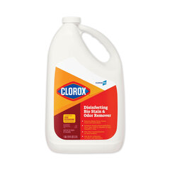 Clorox Professional Disinfecting Bio Stain and Odor Remover, Fragranced, 128 oz Refill Bottle