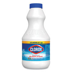 Clorox Professional Regular Bleach with CloroMax Technology, 24 oz Bottle, 12/Carton