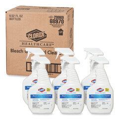 Clorox Professional Bleach Germicidal Cleaner, 32 oz Spray Bottle, 6/Carton