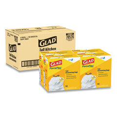 Clorox Professional Tall Kitchen Drawstring Trash Bags, 13 gal, 0.72 mil, 24