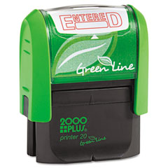 COS035348 - 2000 PLUS® Green Line Self-Inking Message Stamp