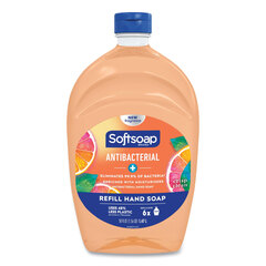 Colgate-Palmolive Antibacterial Liquid Hand Soap Refills, Fresh, Orange, 50 oz