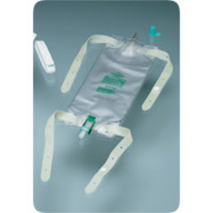 Bard Medical Dispoz-a-Bag Leg Bag with Flip-Flo Valve, 32 oz. (4 leg bags & 1 pair fabric leg straps), BX/1, CS/48