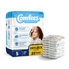Attends Comfees Baby Diapers - Size 5, PK/1, CS/108