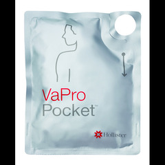 Hollister VaPro Pocket No Touch Intermittent Catheter Without Collection Bag, 16 Fr., 16