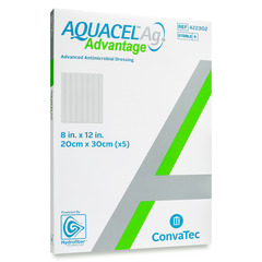 Convatec AQUACEL Ag Advantage Dressing, 8
