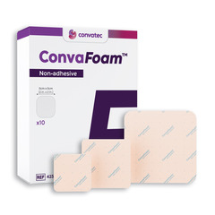 Convatec ConvaFoam Non-Adhesive Hydrofiber Foam Dressing,  4
