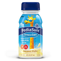 Abbott Nutrition Pediasure Grow & Gain Banana Cream, 8 oz. Bottle, Retail, EA/1, CS/24