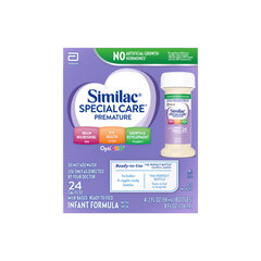 Abbott Nutrition Similac Special Care 24 with Iron Ready-To-Feed 2 oz., Unflavored, Retail, EA/1, CS/48