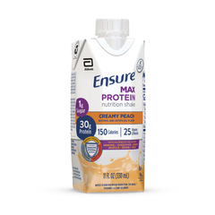 Abbott Nutrition Ensure Max Protein, Creamy Peach, Ready-to-Drink, 11 oz, Retail, EA/1, PK/4