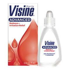 Systagenix Visine Red Eye Redness Reliever Eye Drops Lubricant Hydrating Comfort, 0.5 fl oz, EA/1