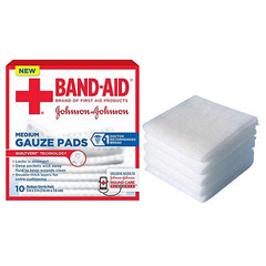 Systagenix J & J Band-Aid First Aid Gauze Pads 3