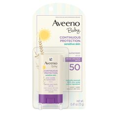 Systagenix Aveeno Baby Continuous Protection Stick, SPF 50, 0.47 fl oz, EA/1